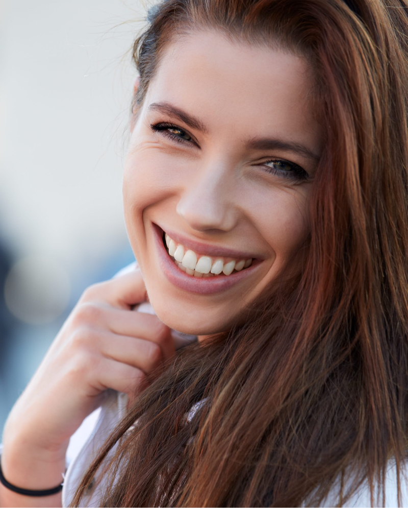 Woman smiling